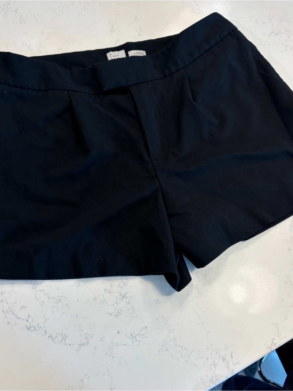 a new day Black High-Waist Stretch Pull-On Shorts